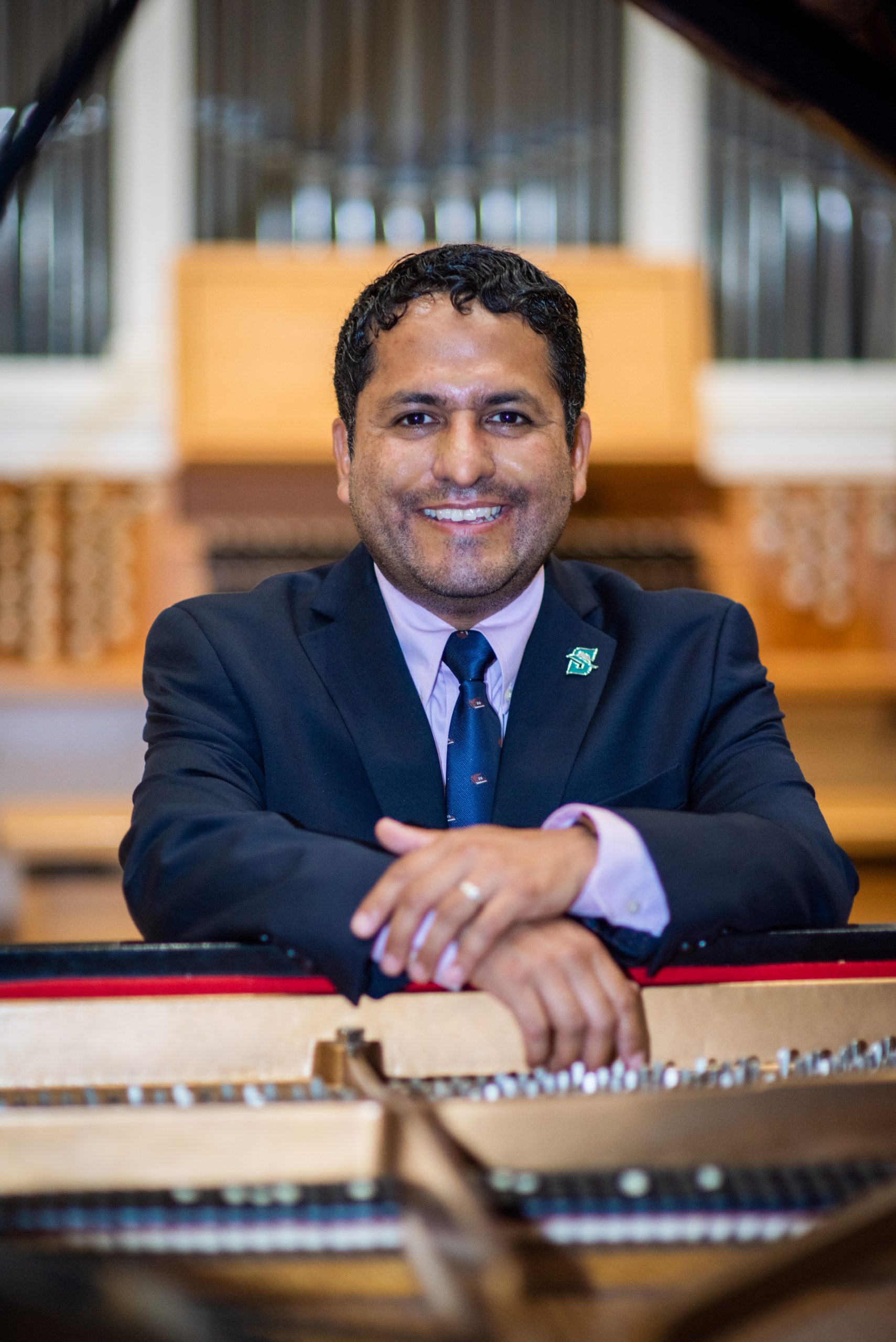 portrait at the piano