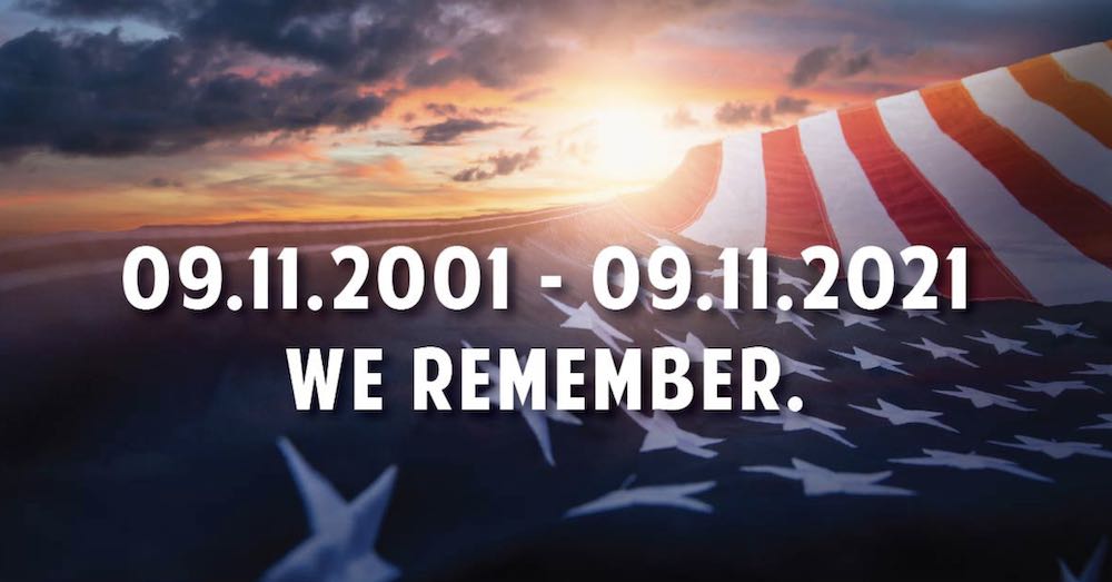 graphic with american flag and Sept. 11, 2001