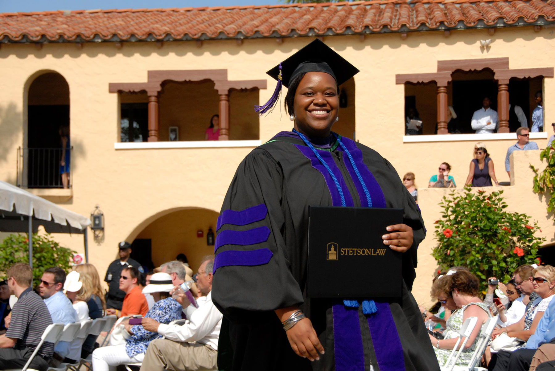 Carmen Johnson is seen in her graduation photo from College of Law