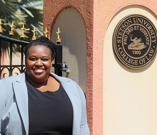 portrait outside at Stetson College of Law