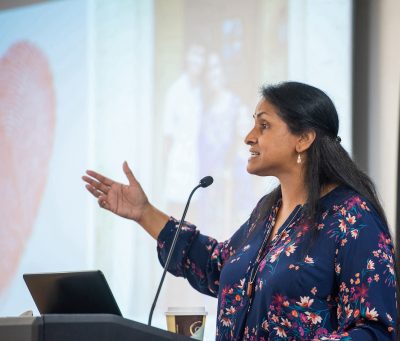 Professor Rajni Shankar-Brown speaks at Stetson R.E.A.D. event