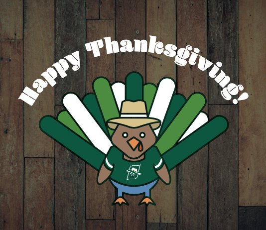 Graphic with Happy Thanksgiving