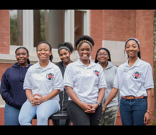 Group shot of members of the Black Student Association