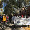 Participants march in the MLK Day march.