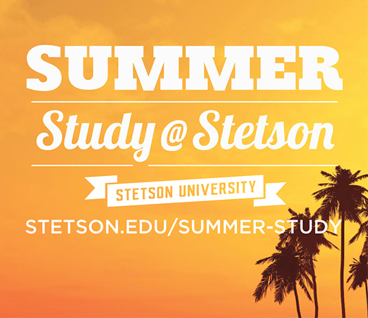 Graphic that says, Summer Study at Stetson