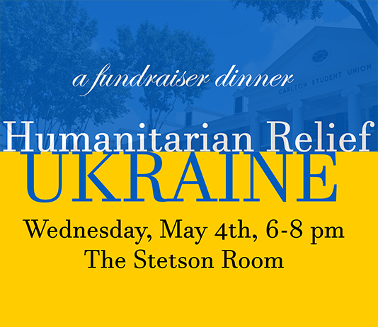 Graphic that says, Humanitarian Relief Ukraine