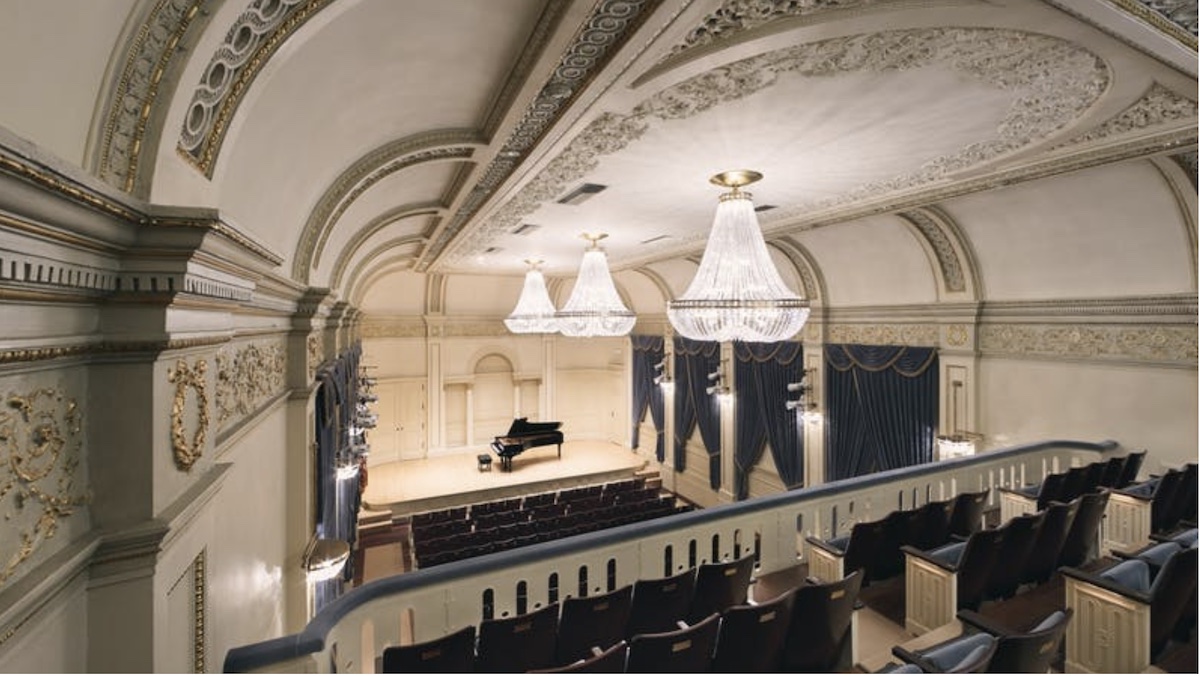 Weill Recital Hall inside Carnegie Hall in New York City