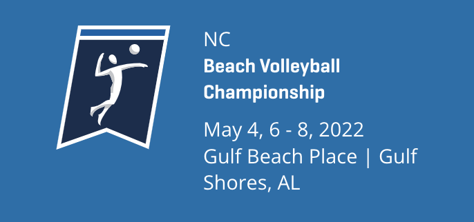 logo for beach volleyball NCAA championship 2022