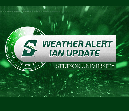 Graphic says, Weather Alert, Hurricane Ian Update