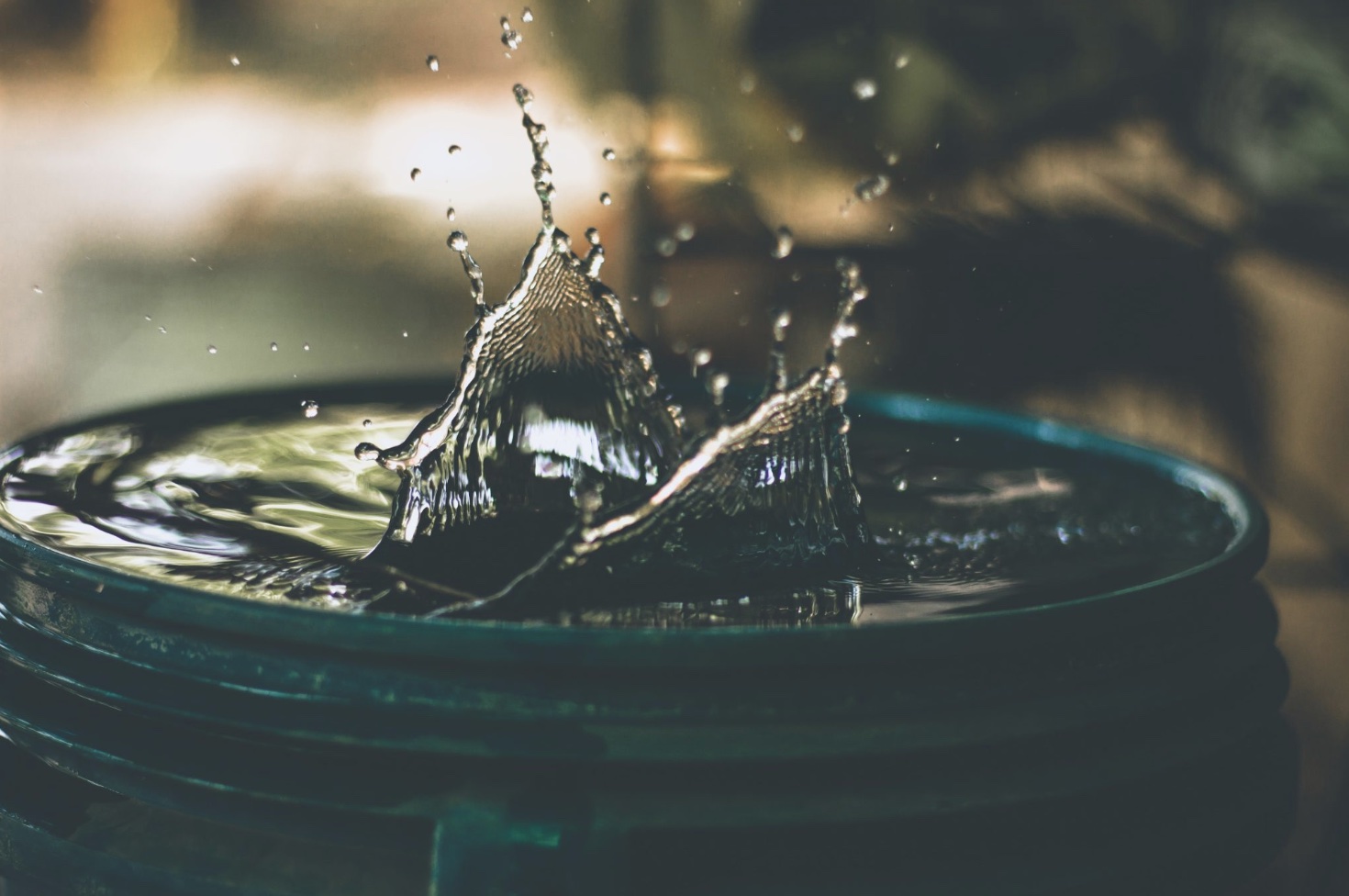 A drop of water in a bucket