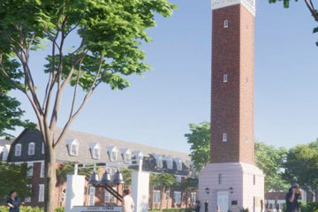 Rendering of reconstruction of Hulley Tower
