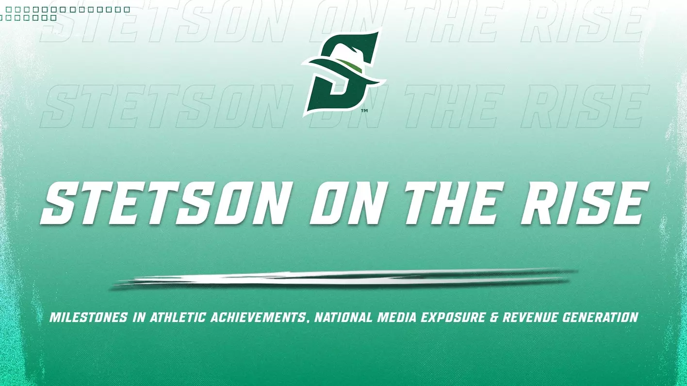 Graphic says, Stetson on the Rise