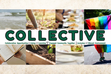 Graphic with many images and the word, "Collective."