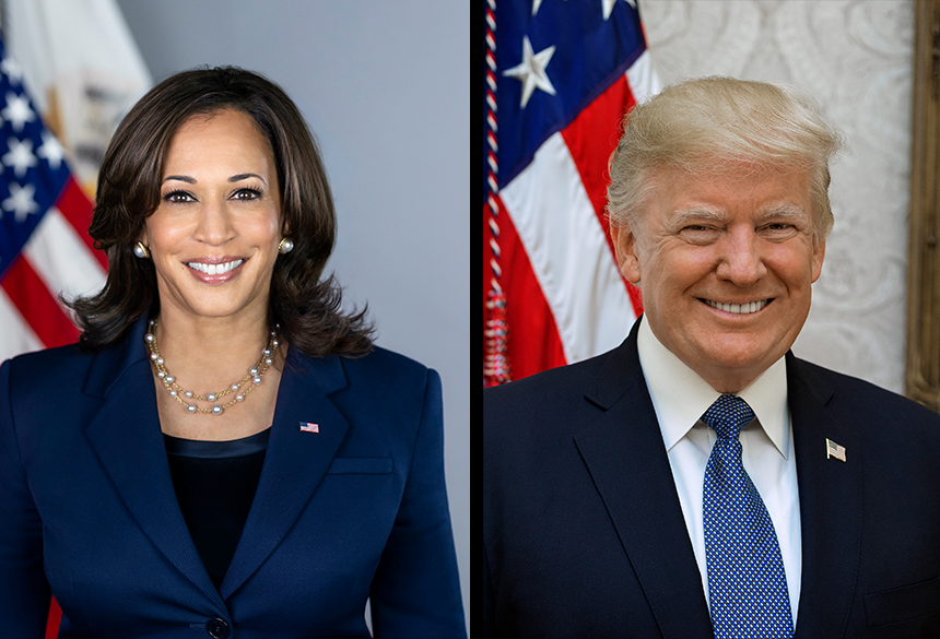 Two portraits side by side