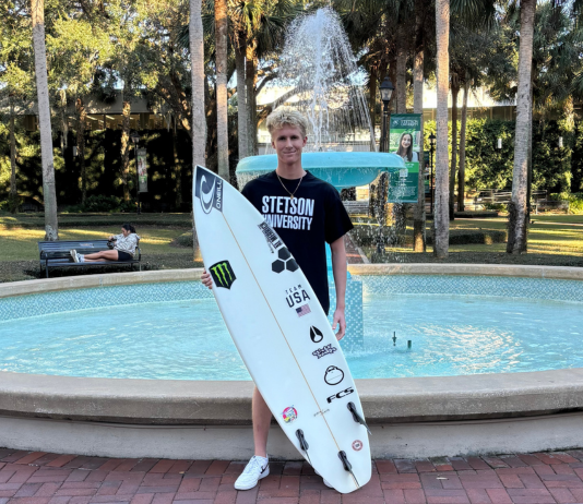 Kopec: “I want to have a long-term career, both in and out of the sport. I’m here at Stetson because I see this as a place where I can develop both my athletic and business careers.” Courtesy photo.