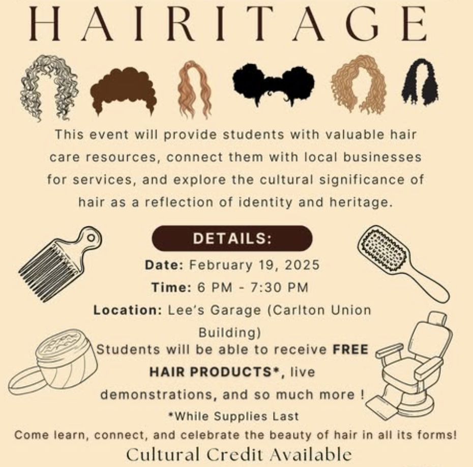 Flyer for Hairitage event