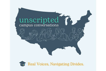 Graphic for Unscripted Campus Conversations project