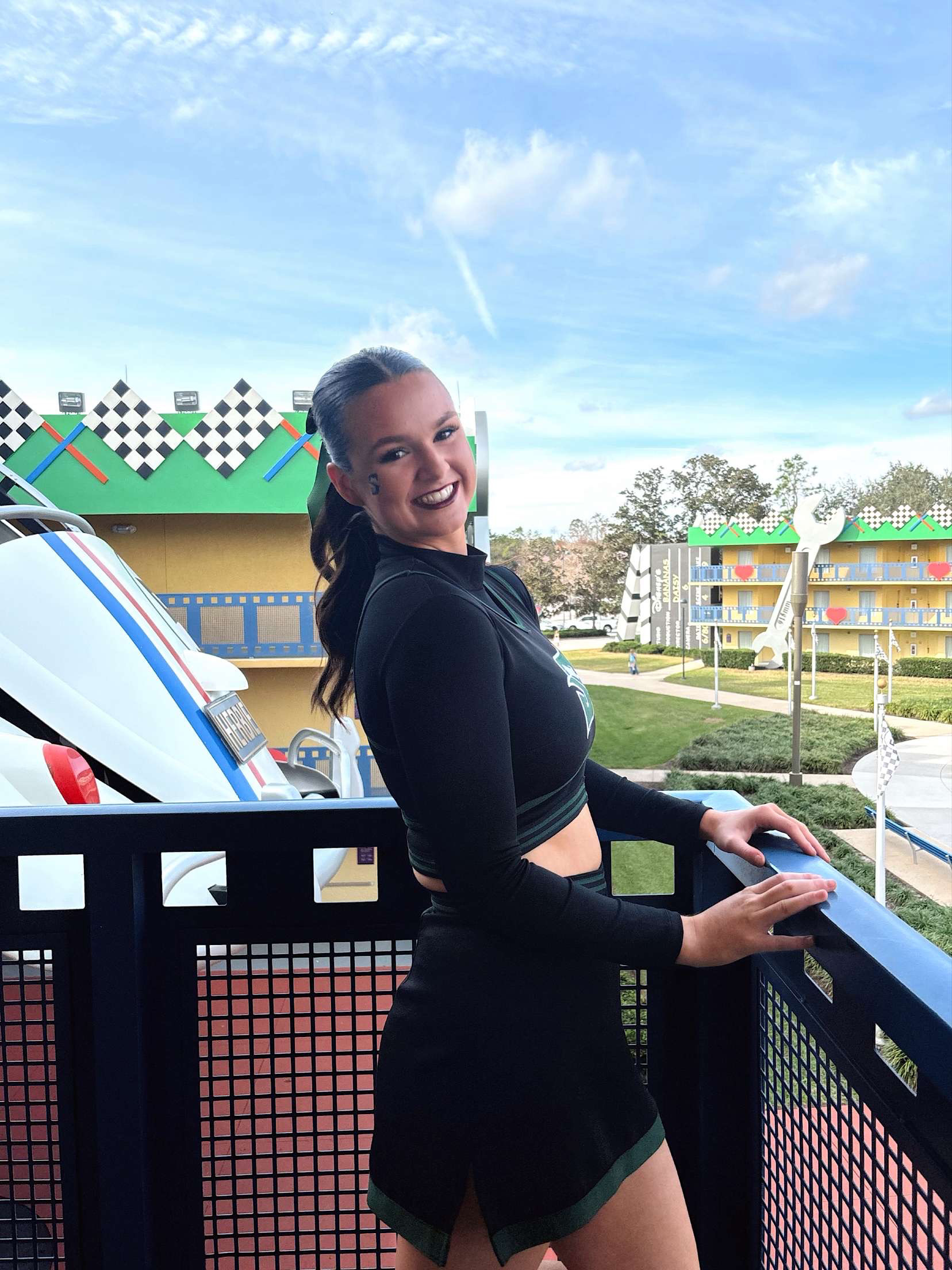 Portrait on a balcony