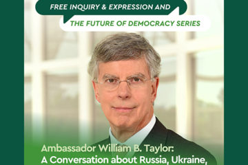 Photo and text about speaker series