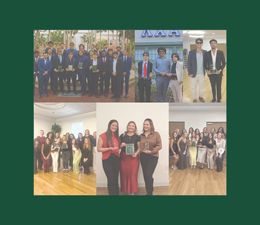 Montage of photos of Stetson fraternities and sororities