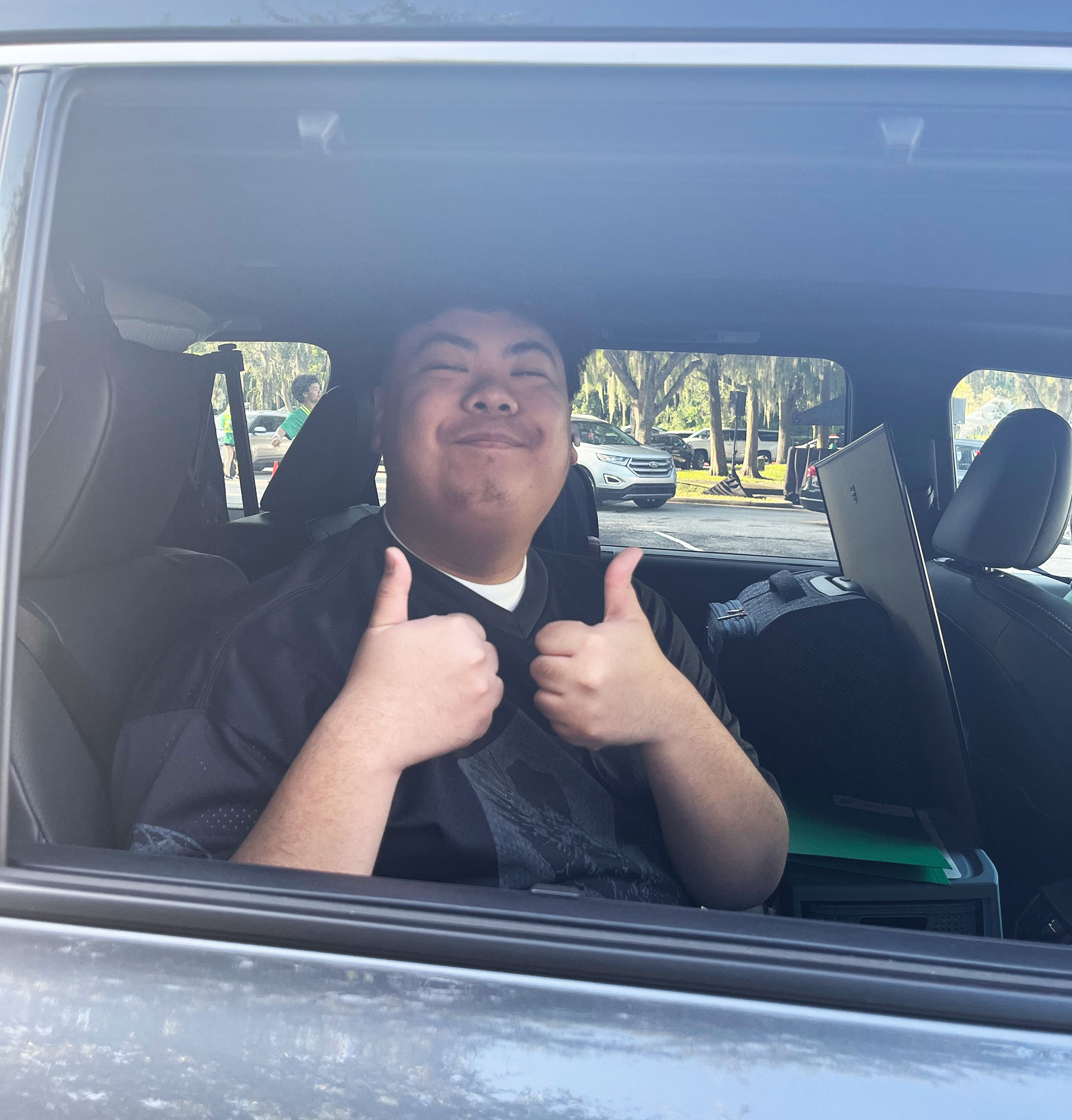 Gabriel Alvarado on Stetson's move-in day
