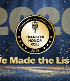 PTK Transfer Honor Roll Achievement