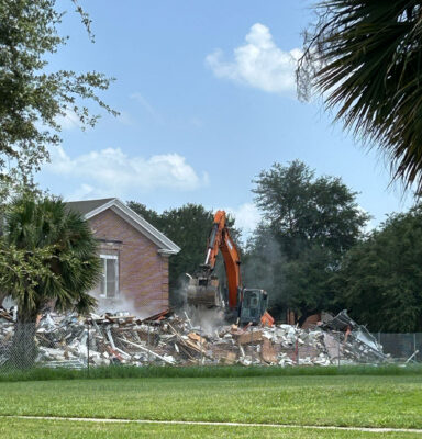 Smith Hall demolition over the summer.