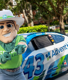 John B and NASCAR race car