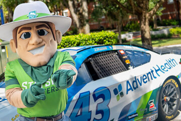 John B and NASCAR race car
