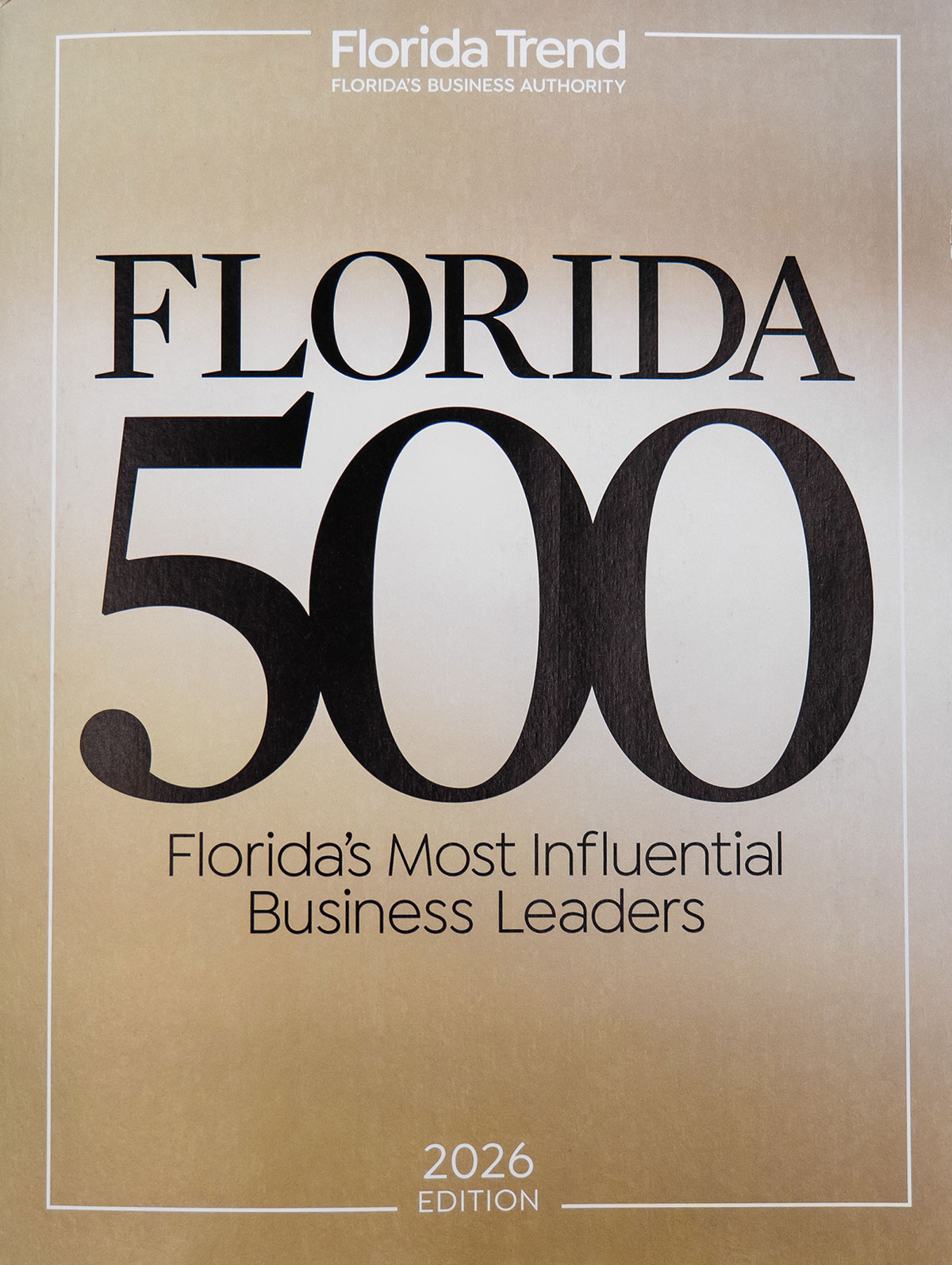 Florida 500 magazine cover
