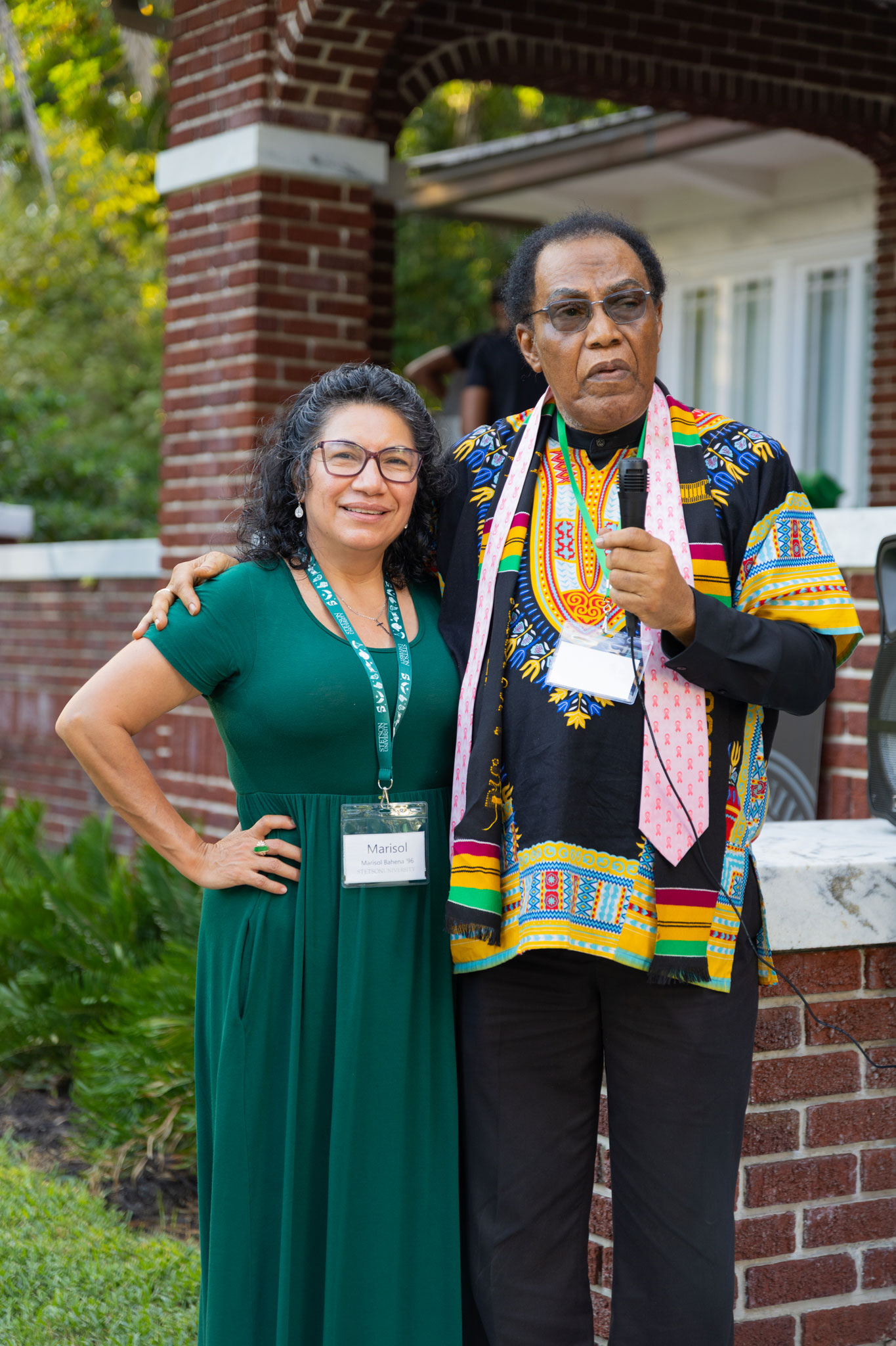 Marisol Bahena and Dr. Patrick Coggins stand side by side